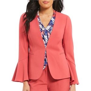 TAHARI Bell Sleeves Pink Blazer
